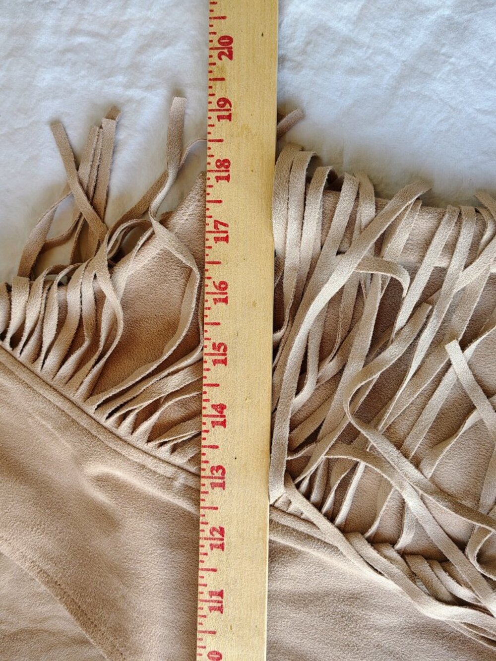 IDYLLWIND Fueled Miranda Lambert Tan Buckskin Fringe Vest Faux Suede Large - Picture 7 of 7